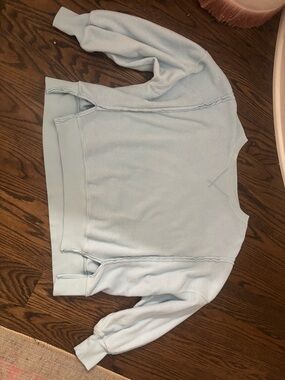 Light Blue Pullover Sweatshirt